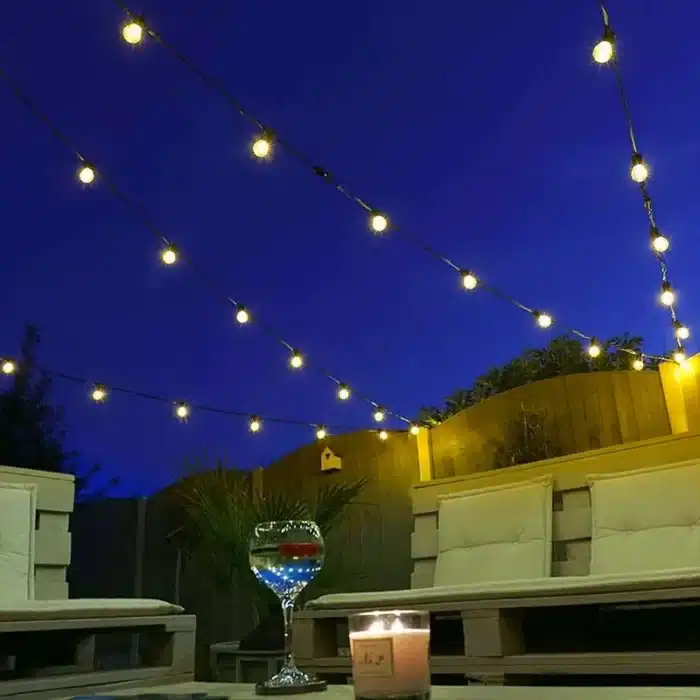 15 LED Connectable Festoon Lights with Replaceable Bulbs