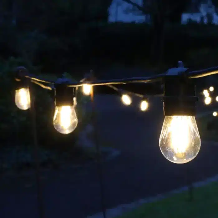 15 LED Connectable Festoon Lights with Replaceable Bulbs