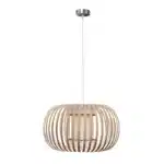 Stone Colour Fabric Shade Pendant Light 38CM