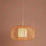 Stone Colour Fabric Shade Pendant Light 38CM