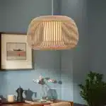 Stone Colour Fabric Shade Pendant Light 60CM