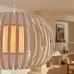 Stone Colour Fabric Shade Pendant Light 60CM