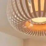 Stone Colour Fabric Shade Pendant Light 60CM
