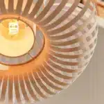 Stone Colour Fabric Shade Pendant Light 60CM