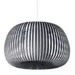 Pendant Light With Dark Grey Fabric Shade 60CM