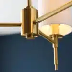 Satin brass pendant light finish detailing