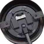 Matt black round LED under cabinet light switch