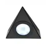 Matt black triangular LED under cabinet light cool white