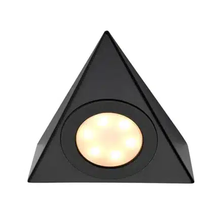 Matt black triangular LED under cabinet light product image