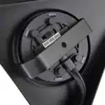 Matt black triangular LED under cabinet light switch