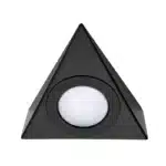 Matt black triangular LED under cabinet light unlit