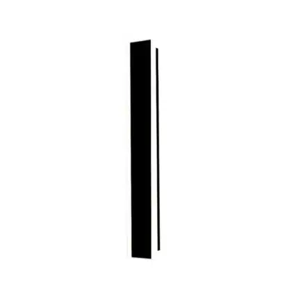 Outdoor 12W acrylic black wall light IP65 rated plain background
