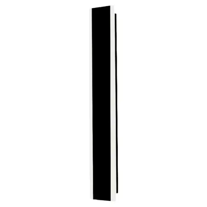 Outdoor 24W acrylic black wall light IP65 rated plain background