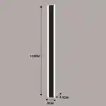 Outdoor 24W acrylic black wall light IP65 rated dimensions