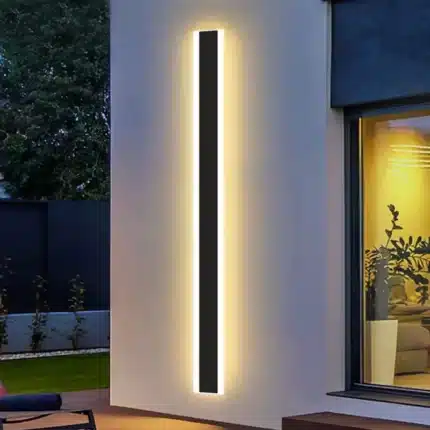 Outdoor 24W acrylic black wall light IP65 rated outside house product image