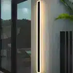 Outdoor 24W acrylic black wall light IP65 rated product view