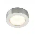 Satin nickel round LED under cabinet light product image
