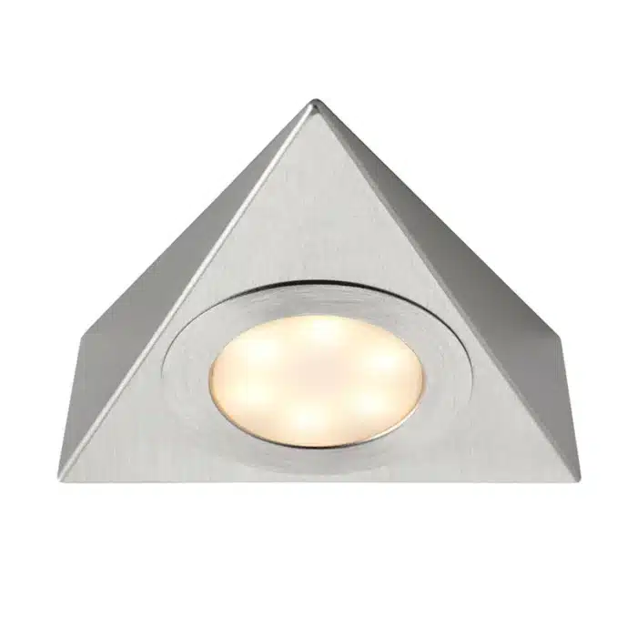 Satin nickel triangular LED under cabinet light product image